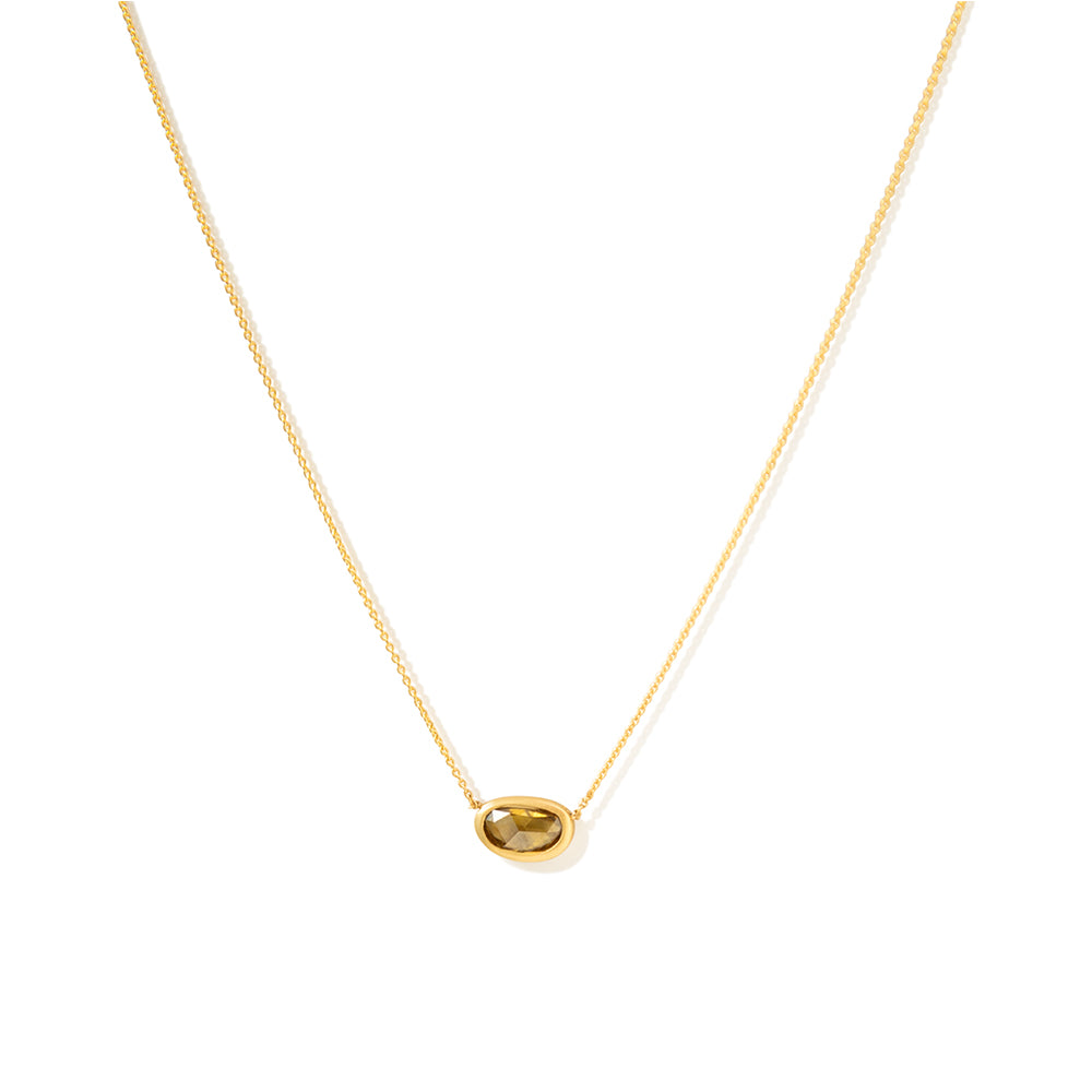 Champagne diamond outlet necklace