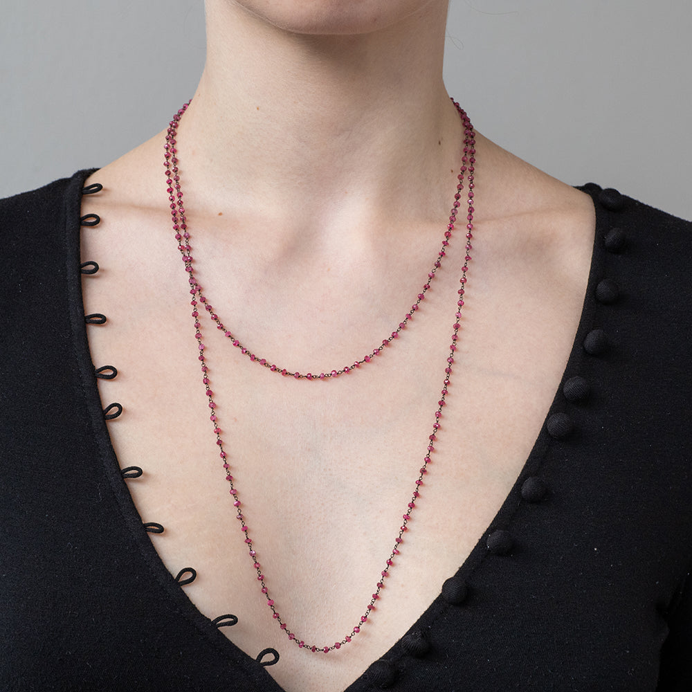 Coral Pearl Cage Necklace