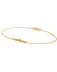 raw gold id bracelet