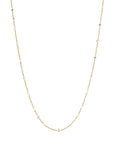 brilliant-cut round diamond stations necklace