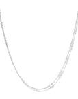 14k white gold (1.7ct) brilliant-cut round diamond necklace