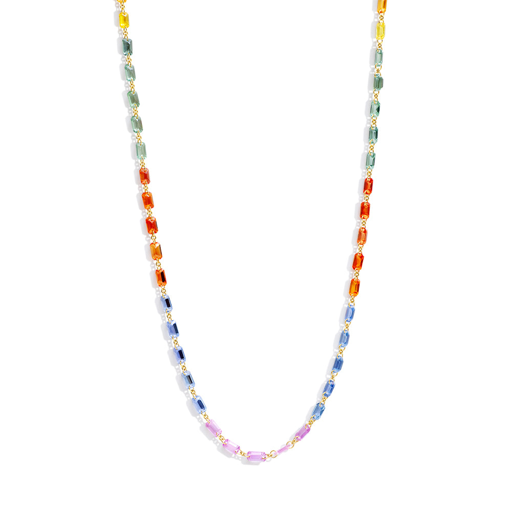 rainbow sapphire necklace