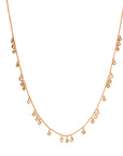 18k rose gold + champagne diamonds (2.78 ct) brilliant-cut round diamond fringe necklace