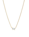 tapered baguette diamond necklace