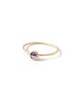 pink/0.34ct cabuchon sapphire stacking rings