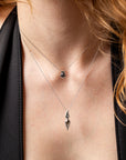 mirrored kite diamond necklace