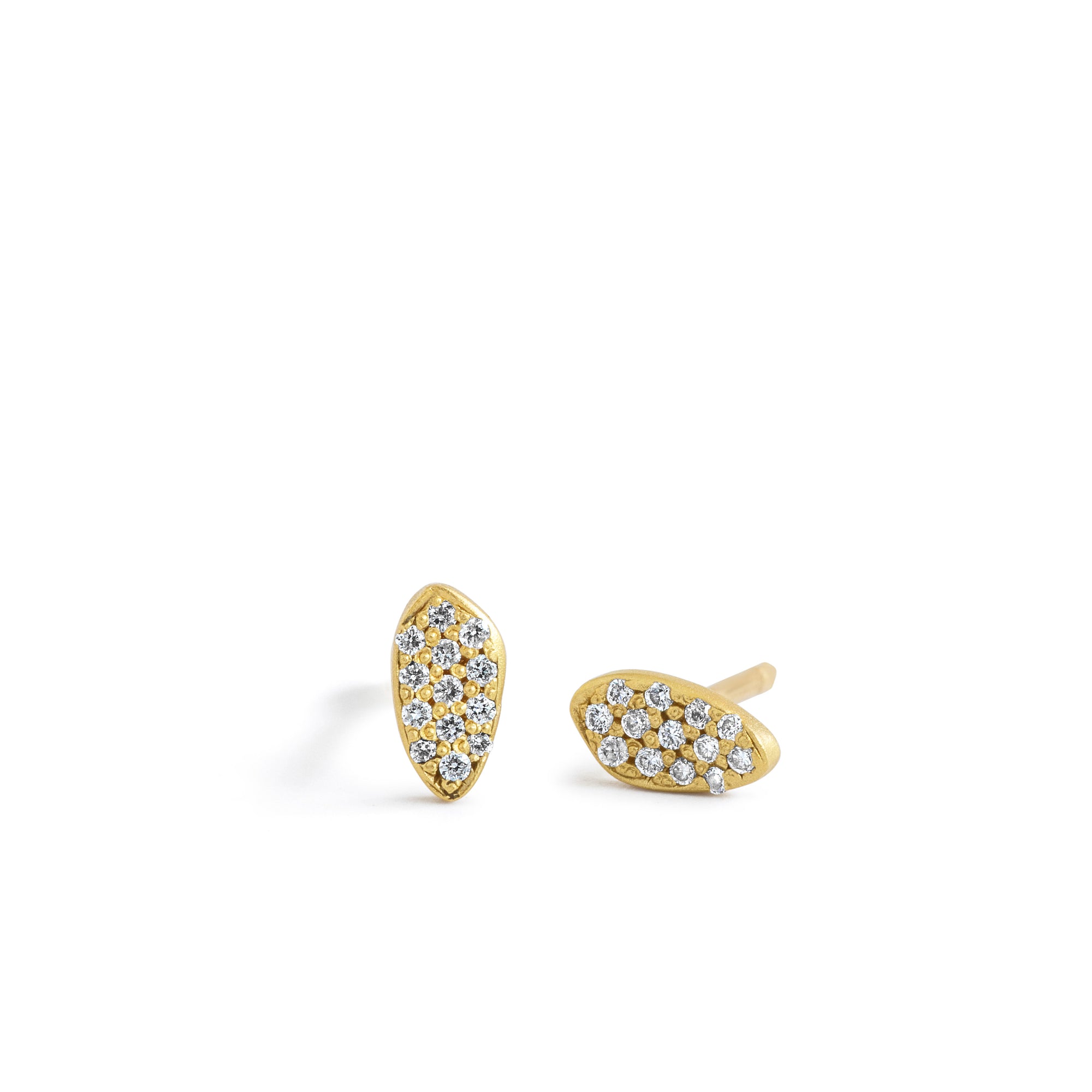 spear tiny pave totem studs